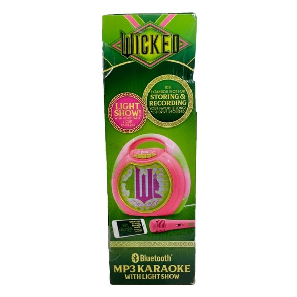 WICKED Bluetooth MP3 Karaoke Machine With Light Show - Picture 12 of 14